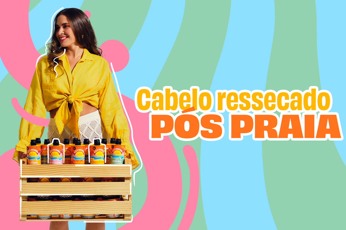 Cabelo ressecado pós-praia tem solução? Saiba como recuperar os fios!
