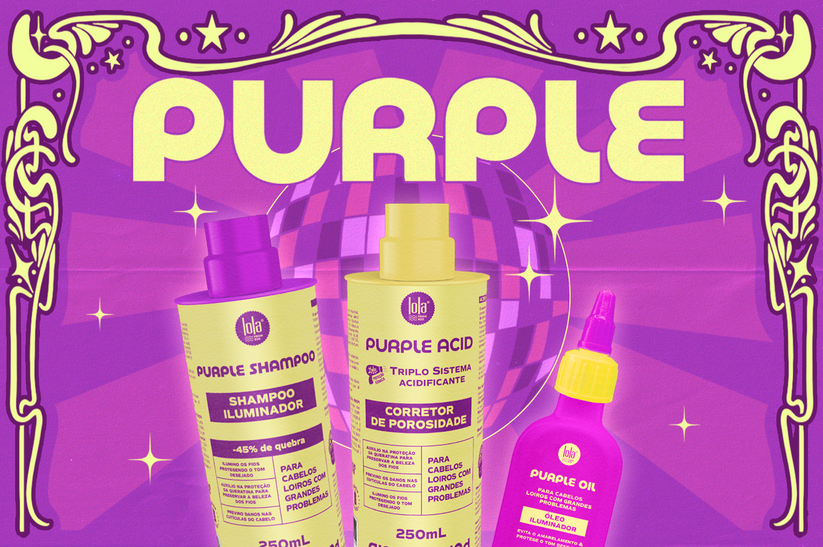 Como cuidar do cabelo loiro com a nova coleção Purple da Lola From Rio