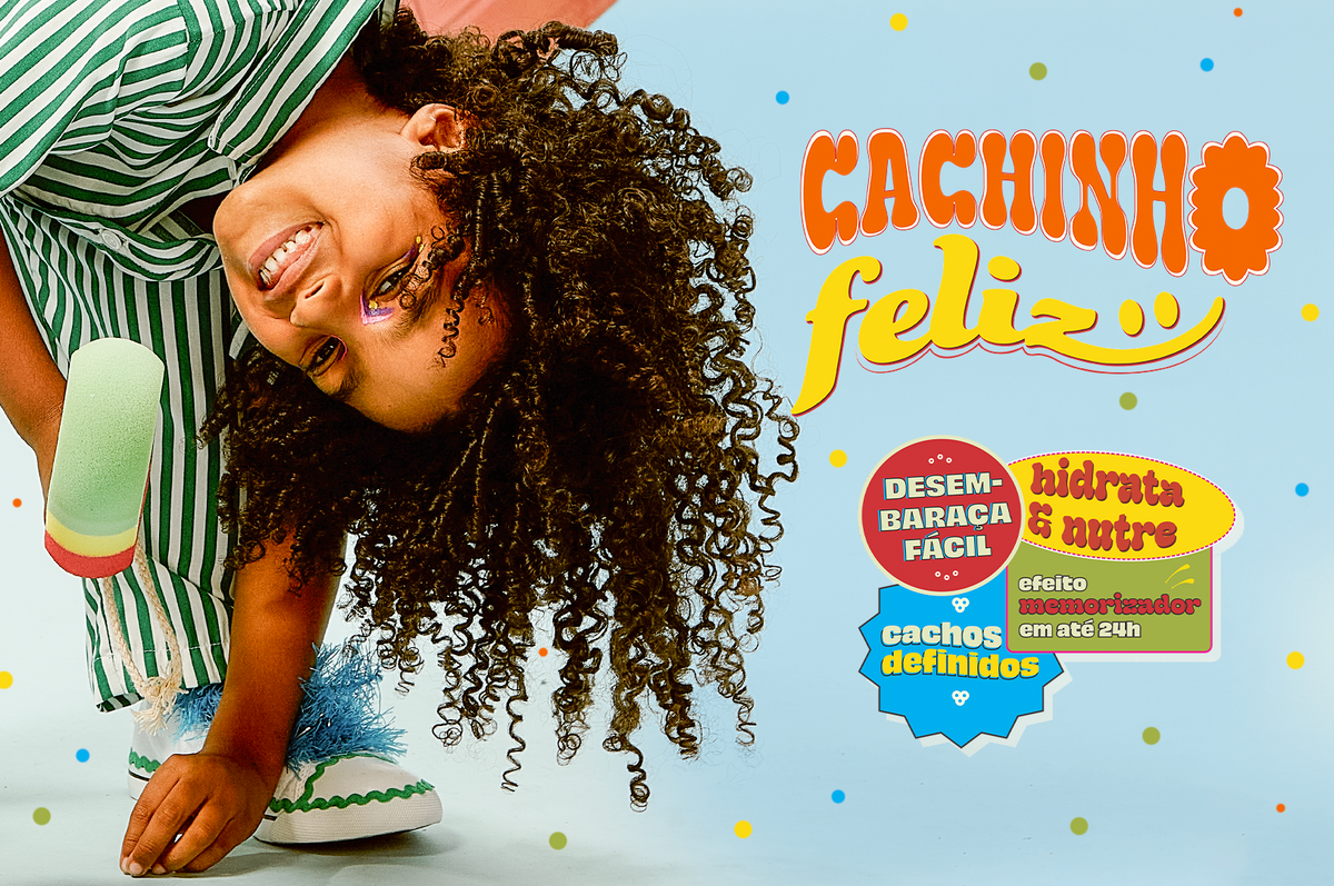 Cachinho Feliz Lola From Rio: conheça o creme de pentear infantil para cabelos cacheados e crespos