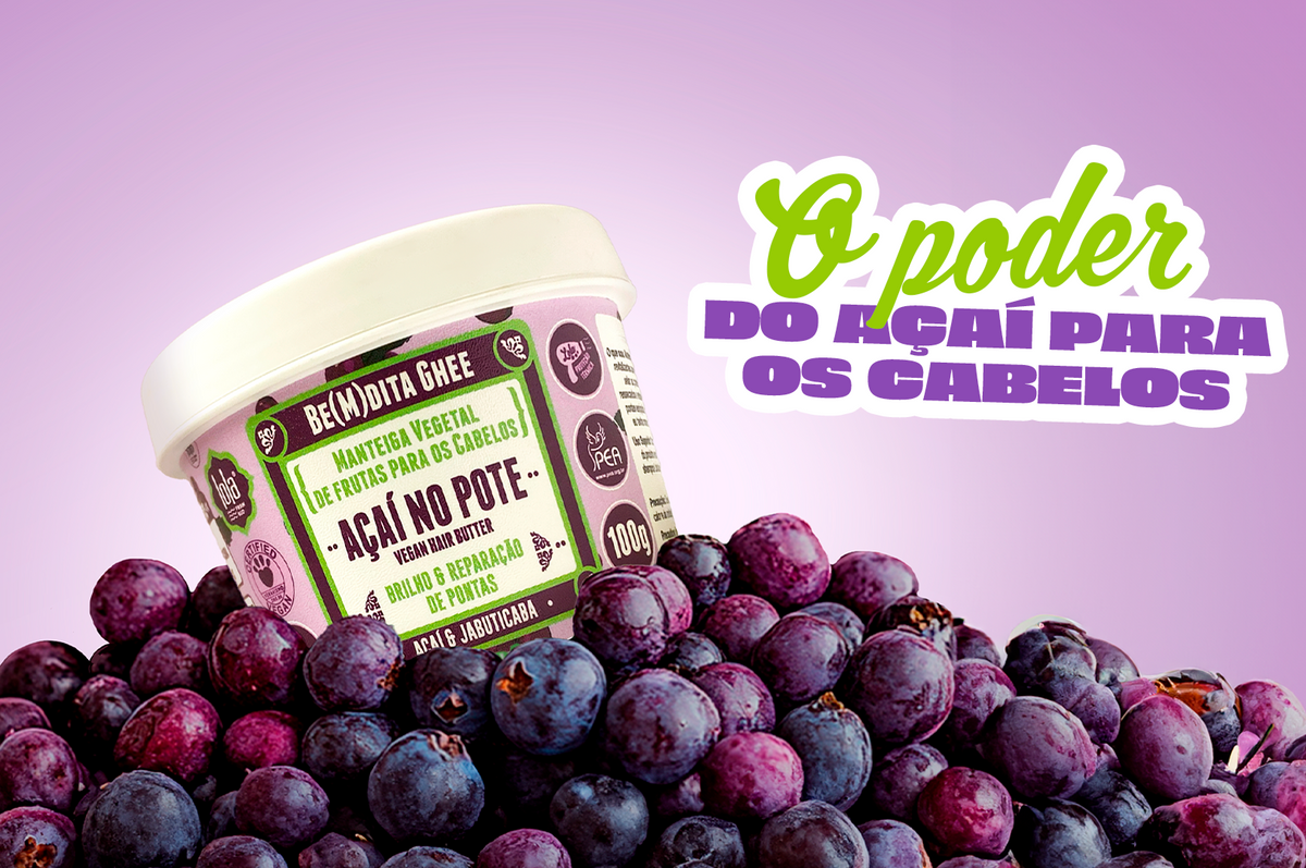 O poder do açaí para os cabelos: nutrição, brilho e força em cada gota