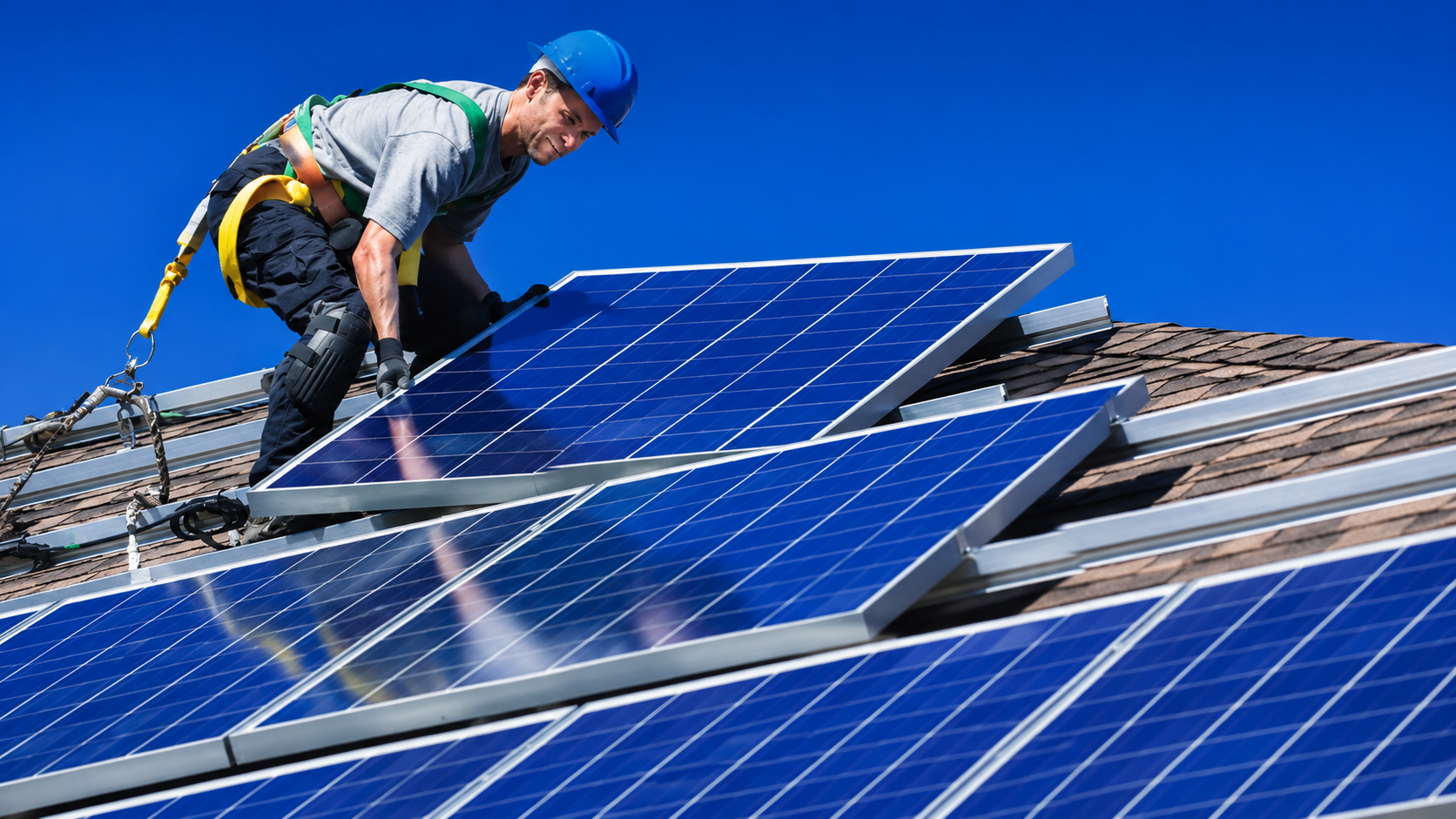 Instalação de painéis solares
