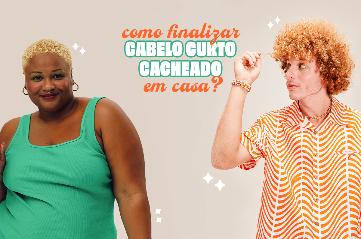 Como finalizar cabelo cacheado curto em casa!